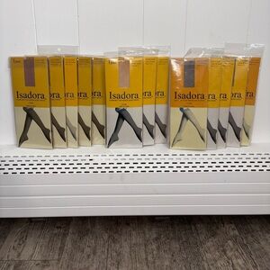 NWT Vintage Isadora Lot Of 13‎ Comfort Top Sheer Knee High Fits: Size 9-11
